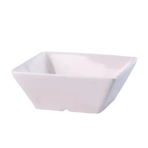 [8718144990973] Porcelain plate, deep square, 13.5 cm