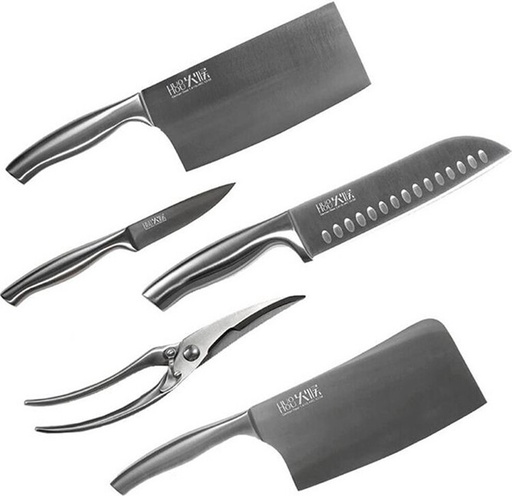 [2000999780783] Набір кухонних ножів Xiaomi HuoHou Stainless Steel Kitchen Knife Set (HU0014) 5шт.+підставка K