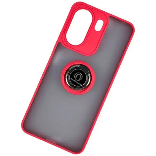 [4821000172384] Totu Ring Series Matte Magnet Case for Xiaomi Redmi 10C Black and Red
