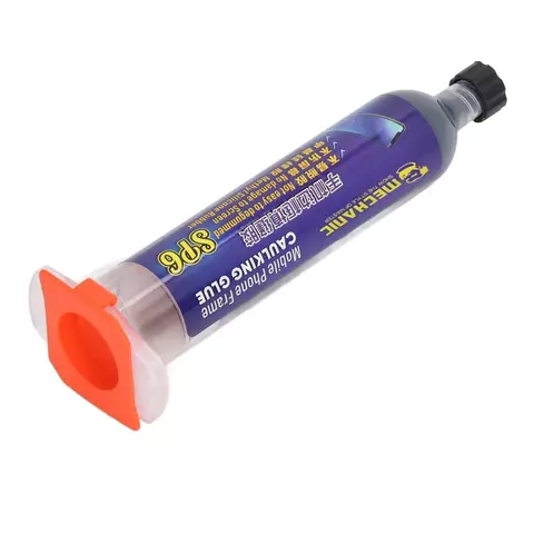 [916498] Mechanic SP6 adhesive sealant, for gluing back covers, for display frames, 30 ml, black