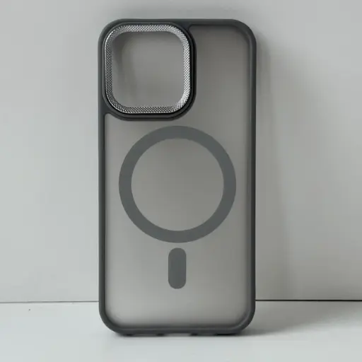 [4821000174296] Накладка Matte Corrugated Camera MagSafe IPhone 15 Pro 6.1" сірий