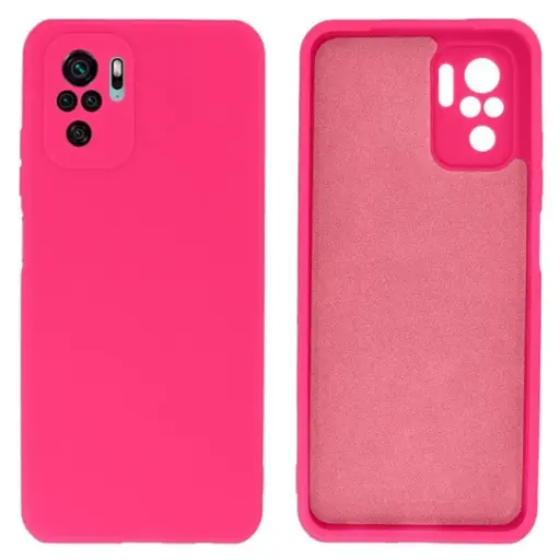 [19661] Silicone FULL Cover Xiaomi Redmi Note 10/Note 10s Hot pink