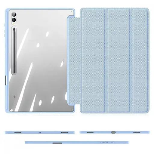 [2001001977252] Dux Ducis Toby Series iPad Air 6 11" (2024) / Air 4/5 10.9" Case (With Apple Pencil Holder) blue