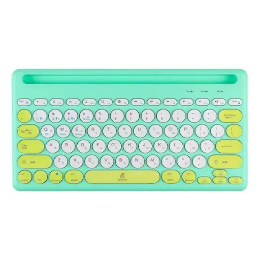 [4821000177051] Wireless keyboard JEQANG JB-333 dual-model charging (Green)