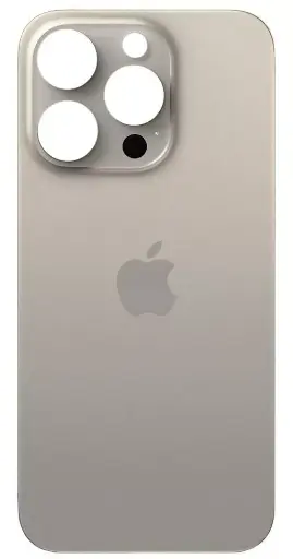 [45261] Back glass for Apple iPhone 15 Pro Natural Titanium (silver)