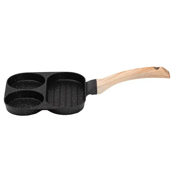 [2000000029399] Aluminum's Breakfast Frying Pan 19*19*2 cm, Black