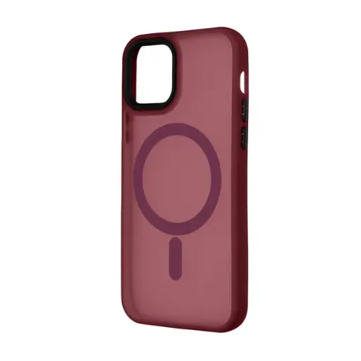 [4821000179338] Space Color TPU+PC Drop-Protection MagSafe iPhone 16 cover burgundy
