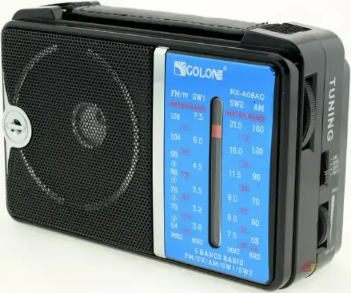 [4821000181041] Radio RX A06/RX-A06AC Golon 16*10*5.5cm (Black-blue)