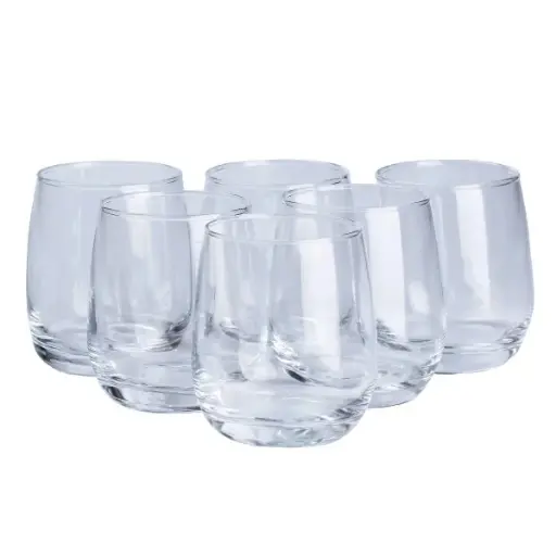 [2000000010212] Deli Glassware set of 6 glasses, 350 ml each