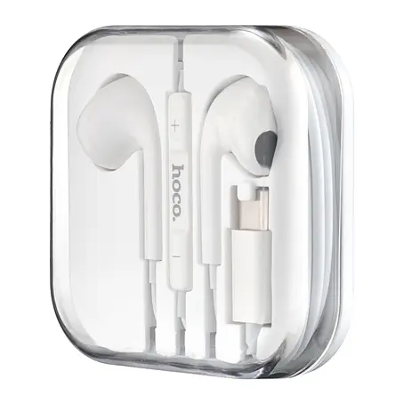 [6931474782380] Headphones Hoco M101 Pro Crystal sound 3.5mm (White)