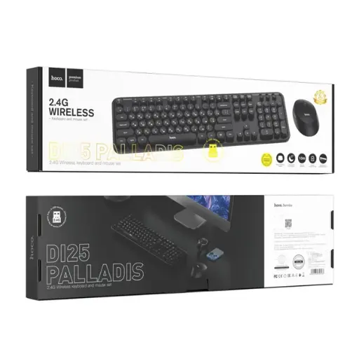 [99030] Wireless keyboard + case set Hoco Palladis DI25 Black
