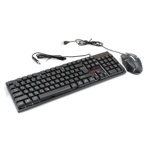 [4821000184844] Wired keyboard HK-6300TZ (BIG) with backlight + teddy bear
