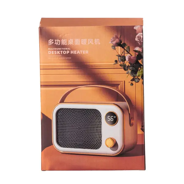 [2000000023724] The heat fan portable 1200 W with a ceramic heating element, green.