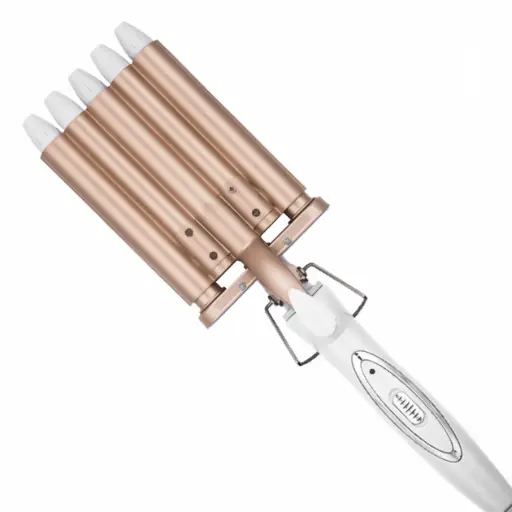 [2000000032191] Hair curler 5 min. Geemy GM-2932 with ceramic coating, gold.