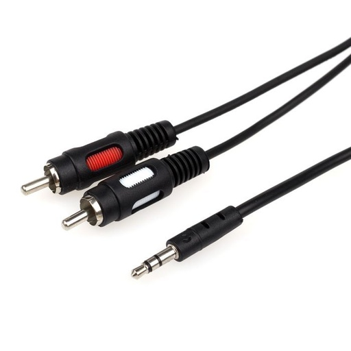 [10259] 3.5-2RCA (tulip) cable Premium black 3m