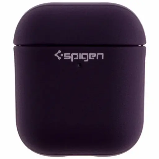 [4821000186435] Silicone case Spigen Ring Leather Armor for AirPods 1/2 (Purple)