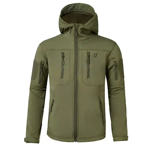 [2000000078816] Tactical demi-season jacket Eagle Soft Shell JA-23 on fleece Green Olive S