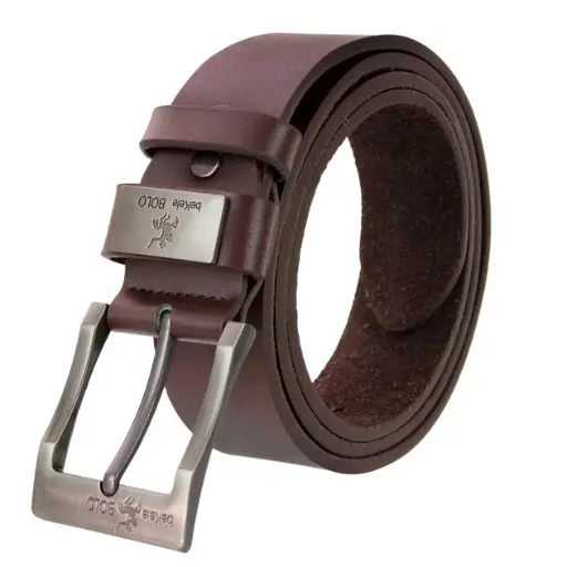 [2000000055527] Men's Bolo Belt Bekele Hawk B-01 125 cm Brown