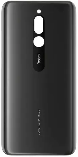 [891639] Задня панель корпусу для Xiaomi Redmi 8, чорна, з бічними кнопками, M1908C3IC, MZB8255IN, M1908C3IG, M1908C3IH
