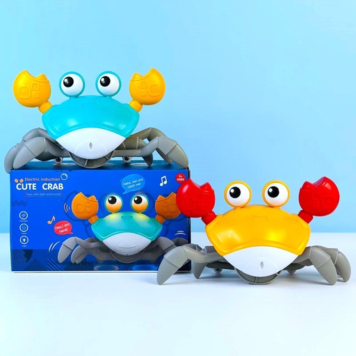 [4821000189269] Toy-interactive dancing crab with musical accompaniment, backlight rechargeable QC-1Y (orange)