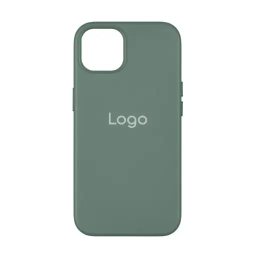 [4821000189467] Cover Leather Case WCMS +MagSafe Box IPhone 14 green-gray