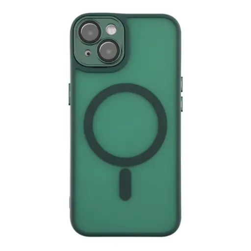 [4821000189528] Накладка Matte Corrugated Camera MagSafe IPhone 13 зелений