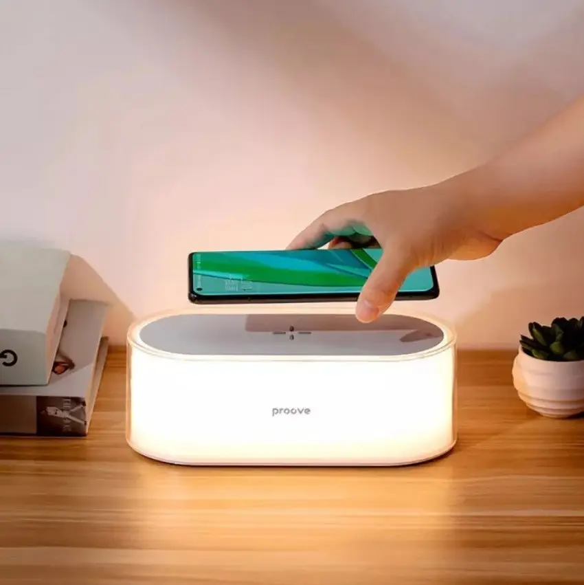 [59545] Night light with wireless charging Proove Multicolor Glow 1200mAh