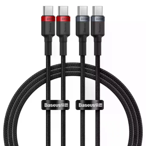 [59707] Кабель Baseus Cafule Type-C to Type-C 100W 2m (2pcs)
