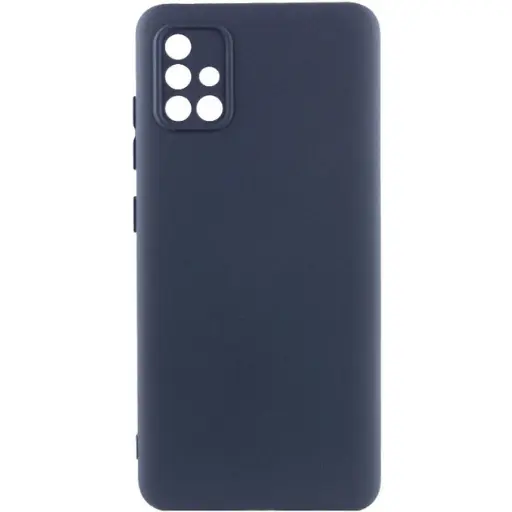 [4821000192207] Lux Matte microfiber cover Samsung A51 gray-blue