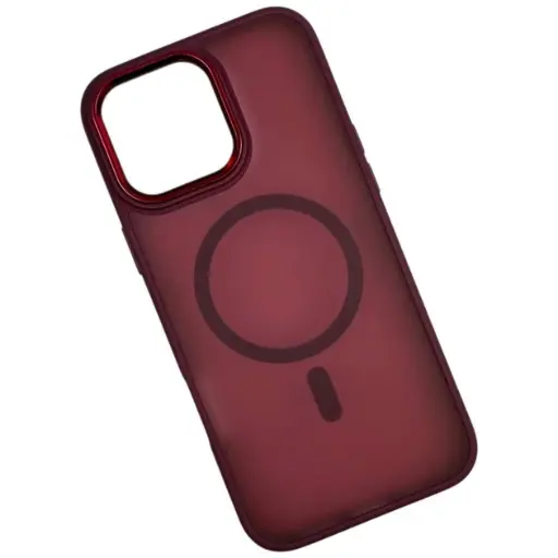 [4821000192764] Color Matte Camera MagSafe Cover for IPhone 12/12 Pro burgundy