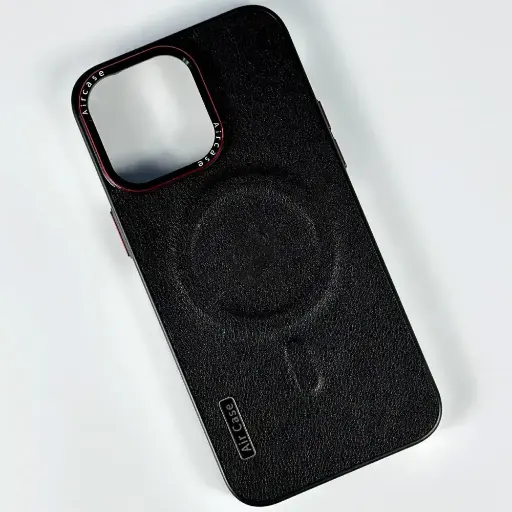 [4821000192870] Leather Brand AirCase Camera MagSafe IPhone 14 cover black