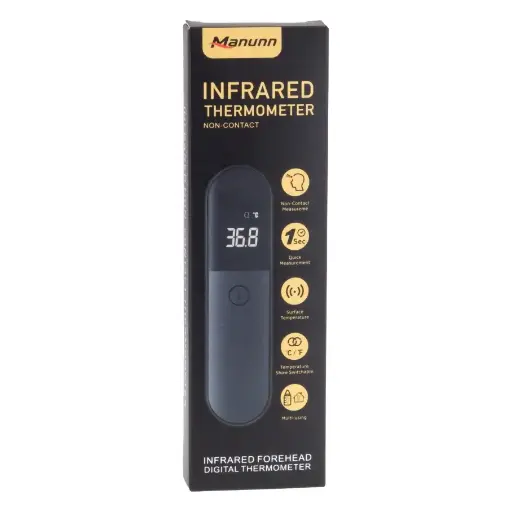 [6973313350022] Non-Contact Thermometer IR-FM02 (Black)