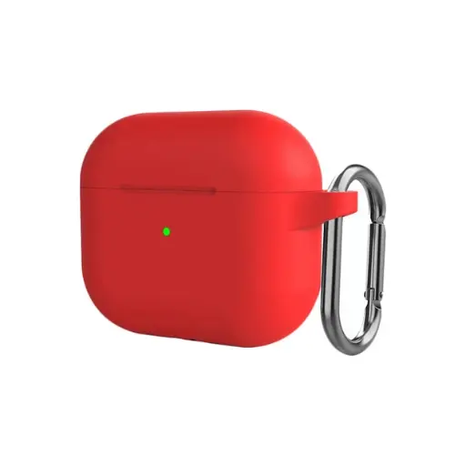 [4821000195703] Silicone case Hang Case Colorful for AirPods 3 red