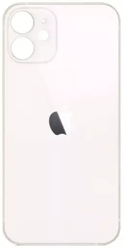 [2000000152356] Кришка задня iPhone 12 White (великий виріз під камеру)