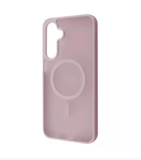 [2003000213935] Cover WAVE Matte Color Case with Magnetic Ring Samsung Galaxy S24 FE pink sand