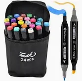 [4821000197059] Маркер професійний для скетчингу Touch у наборі 24 кольорів/Touch Raven