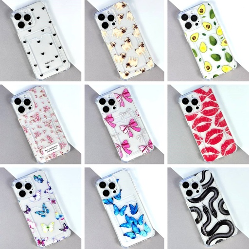 [4821000197202] Silicone Transparent With Image Pocket IPhone 16 Pro Max