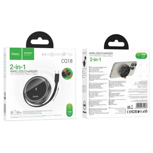 [47720] Hoco CQ18 magnetic wireless charger + Watch metal gray