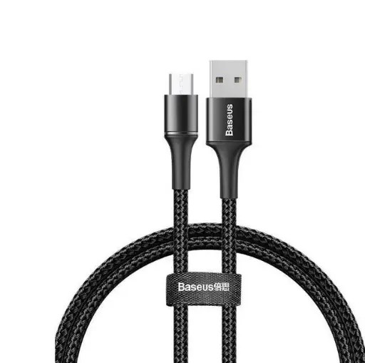 [22657] USB cable Baseus Halo Data Micro USB 3A (1m)