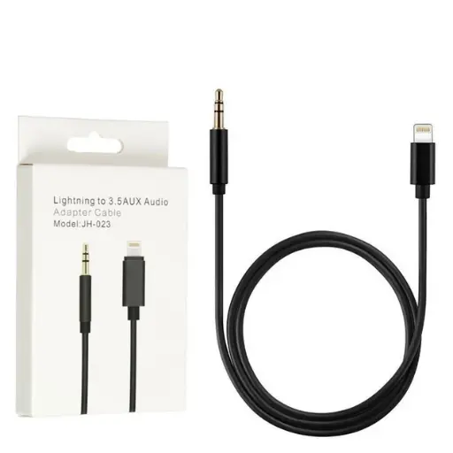 [14238] AUX JH-023 Lightning Jack 3.5 чорний