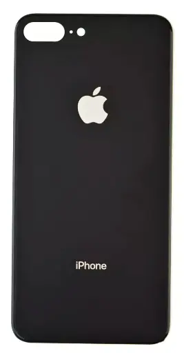 [12330] Back cover Apple iPhone 8 Plus, large cutout for the camera, Black