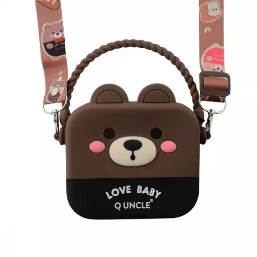 [45721] Shoulder bag Bear Love 12*14*4 BLACK