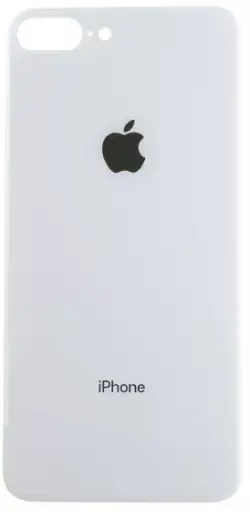 [39060] Заднє скло корпусу для Apple iPhone 8 Plus White (біле) (Big hole)
