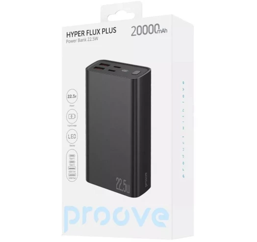 [63018] Павербанк Proove Illuminator 2 22.5W 30000mAh чорний 