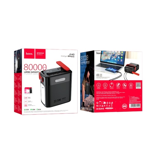 [47766] Павер банк Hoco J143 80000mAh 22.5W + PD 20W black