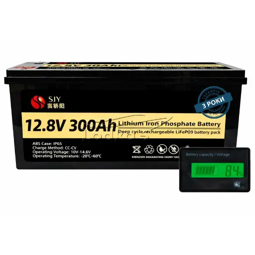 [4821000233658] Lithium iron phosphate battery SJY LiFePO4 12V 300 Ah LCD (3840Wh) (BMS50/200A)