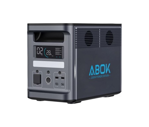 [NR-0108] Зарядна станція ABOK 2000 Вт LiFePO4 1536 Wh