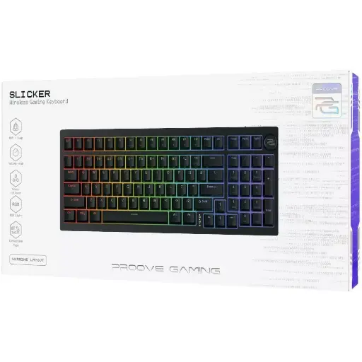 [59105] Бездротова клавіатура Proove Gaming Slicker (Ukraine Layout) black