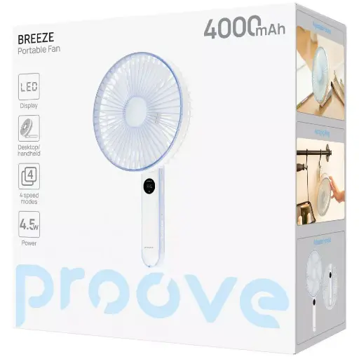 [68177] Proove Breeze white portable fan
