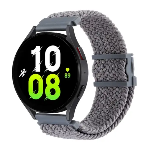 [2020000423867] Universal Strap 20mm Elastic Adjustment for Samsung/Amazfit/Huawei (Gray)